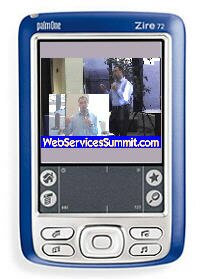 Video screen on Palm Zire 72